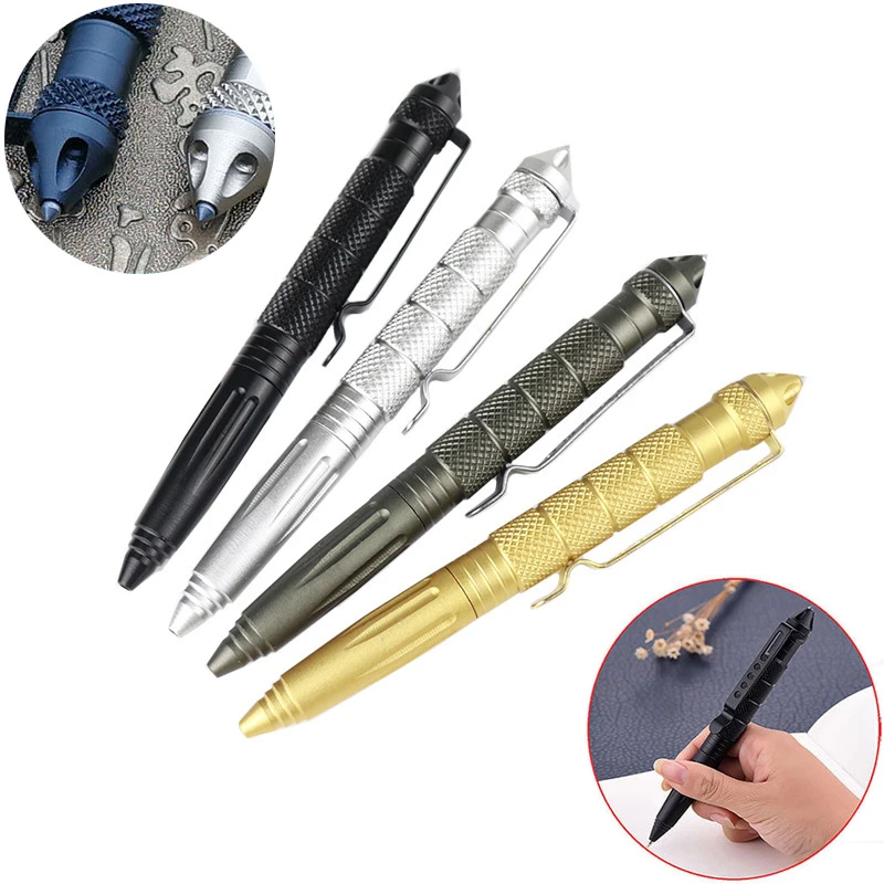 Tactical Pen Tool - ปากกาทหารยุทธวิธี ป้องกันตัว หลายฟังก์ชั่น อุปกรณ์เอาตัวรอดฉุกเฉิน ที่ทุบกระจก ปากกาเหล็กทังสเตน