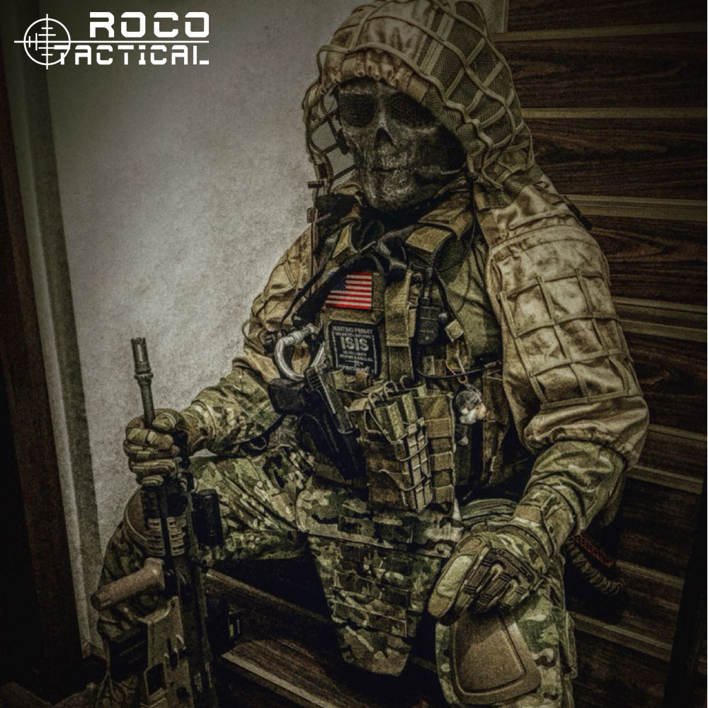 Ghillie Suit Woodland - ROCOTACTICAL ทหาร Sniper Ghillie Viper Hood