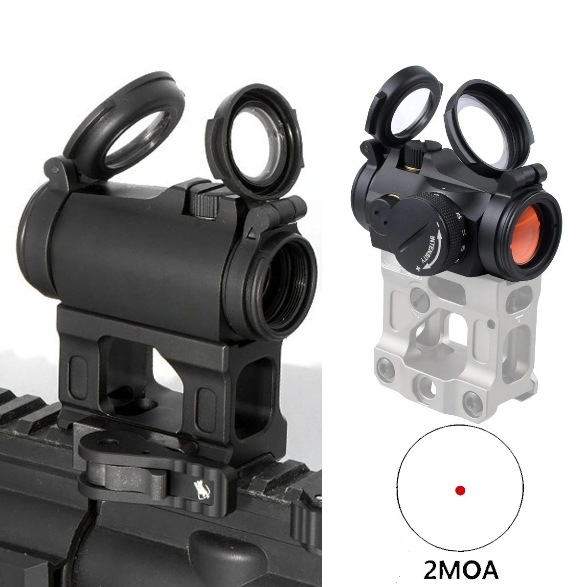 Outdoor Hunting Lab - กล้องเล็งแบบจุดแดง Tactical T01/02 2MOA พร้อมฐานติดตั้ง UNITY