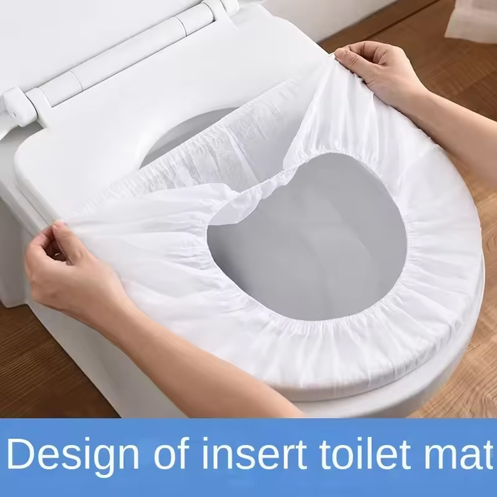 Outdoor Hunting Toilet - 50/20/10pcs แบบพกพา Disposable Toilet ฝาครอบที่นั่งกันน้ําไม่ทอป้องกันเบาะรองนั่ง Travel