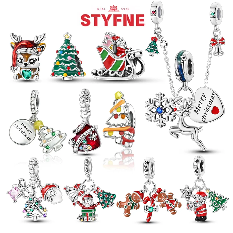 Elk Bugle Call - คริสต์มาส Charms เงิน 925 Elk Santa