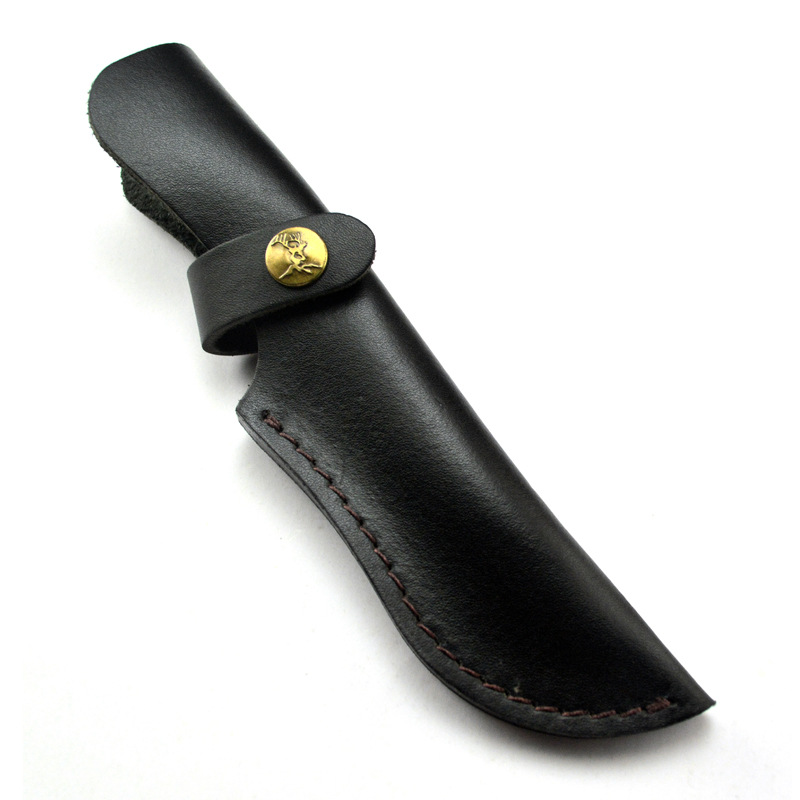 Hunting Knife Outdoor Edge - กลางแจ้งมีดขนาดเล็กชุดเข็มขัดหนัง Sheath มีดปกคลุม Scabbard Loop Hunt