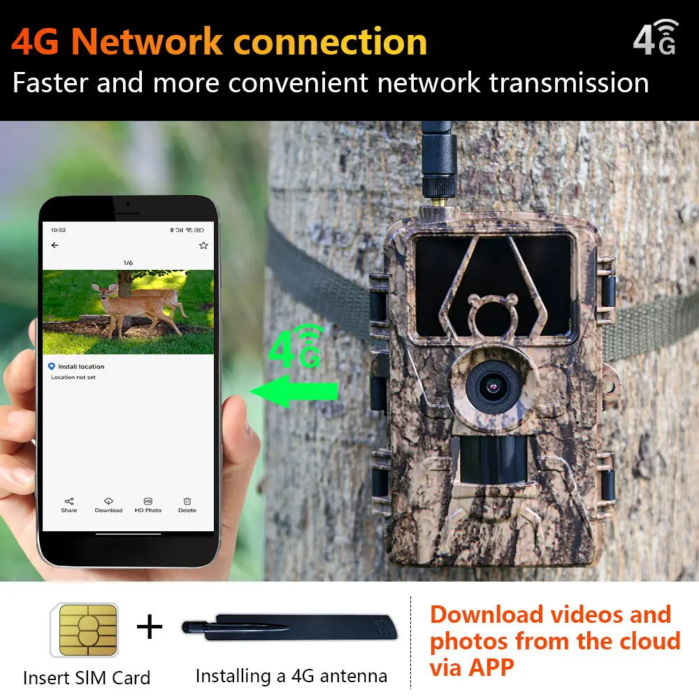 Outdoor Hunting House - Pr801 4G Network Observation กล้องล่าสัตว์บ้านความปลอดภัยกลางแจ้ง IP66