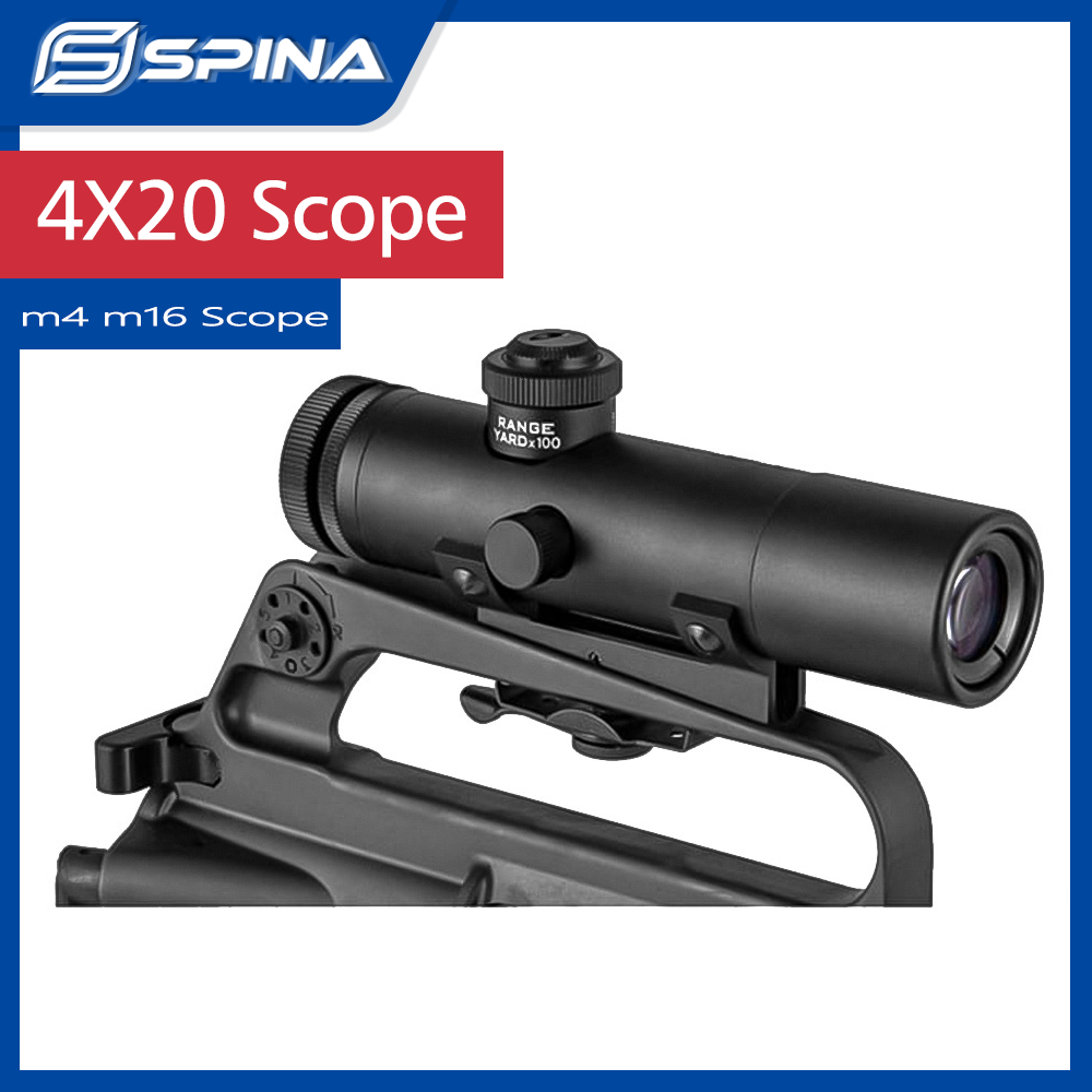 Outdoor Hunting Lab - กล้องเล็งปืนไรเฟิล Tactical Hunting HD 4X20 พร้อมปุ่มปรับ