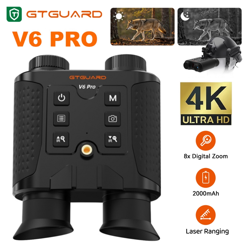 Hunting Outdoor Day - กล้องส่องทางไกลมองกลางคืน 4K ซูมดิจิตอล 8 เท่า แว่นมองกลางคืนอินฟราเรด