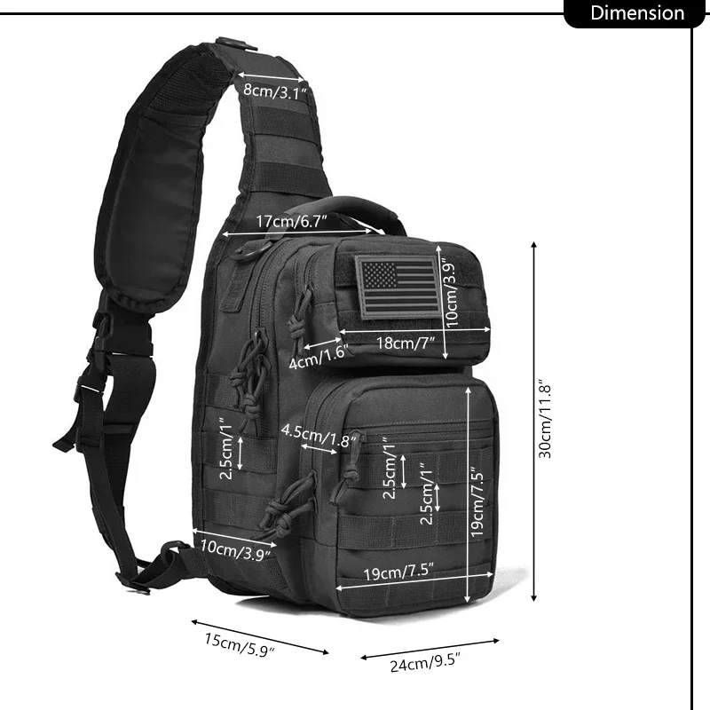 กระเป๋าคาดไหล่กลางแจ้ง D1-Outd - Hunting Outdoor Day บทวิจารณ์และราคา