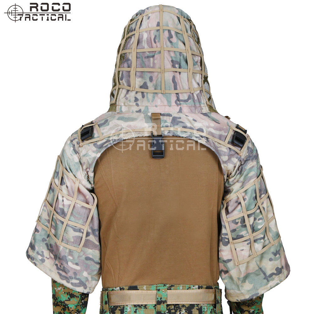 ROCOTACTICAL ทหาร Sniper Ghill - Ghillie Suit Woodland บทวิจารณ์และราคา