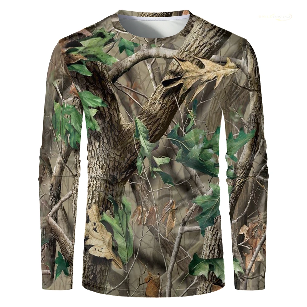 ผู้ชายลายพรางป่าเสื้อยืดล่าสัต - Hunting And Camping In Forest บทวิจารณ์และราคา