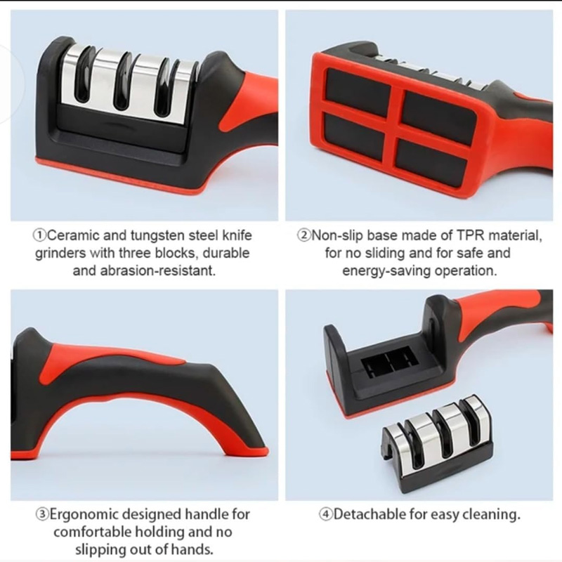ชุดลับคมมีด 3 ขั้นตอน พร้อมแท่ - Hunting Knife Outdoor Edge บทวิจารณ์และราคา