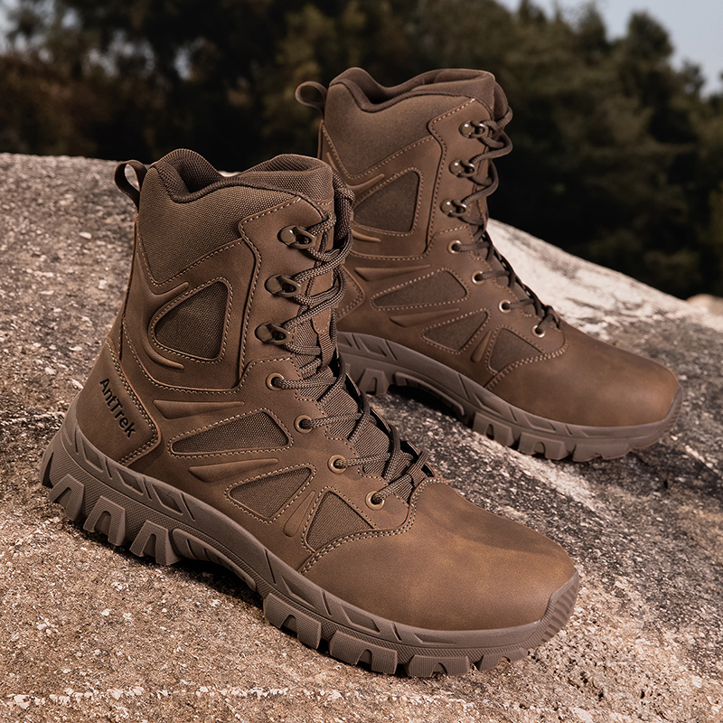 รองเท้าบูททหารผู้ชาย กันน้ำ รอ - Hunting Outdoor Boots บทวิจารณ์และราคา