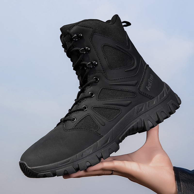 รองเท้าบูททหารผู้ชาย กันน้ำ รอ - Hunting Outdoor Boots บทวิจารณ์และราคา
