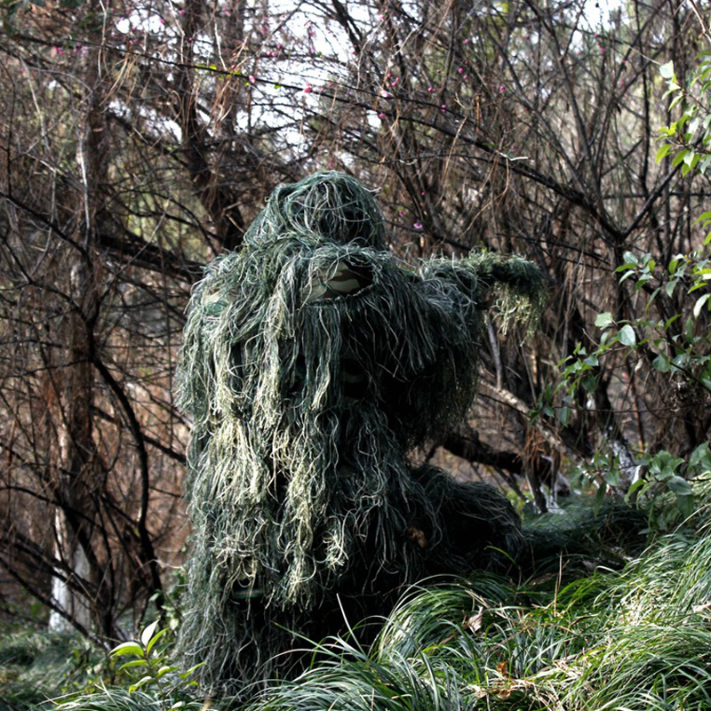 Ophidian ผู้ใหญ่เด็กชุดพราง 3D - Ghillie Suit Woodland บทวิจารณ์และราคา