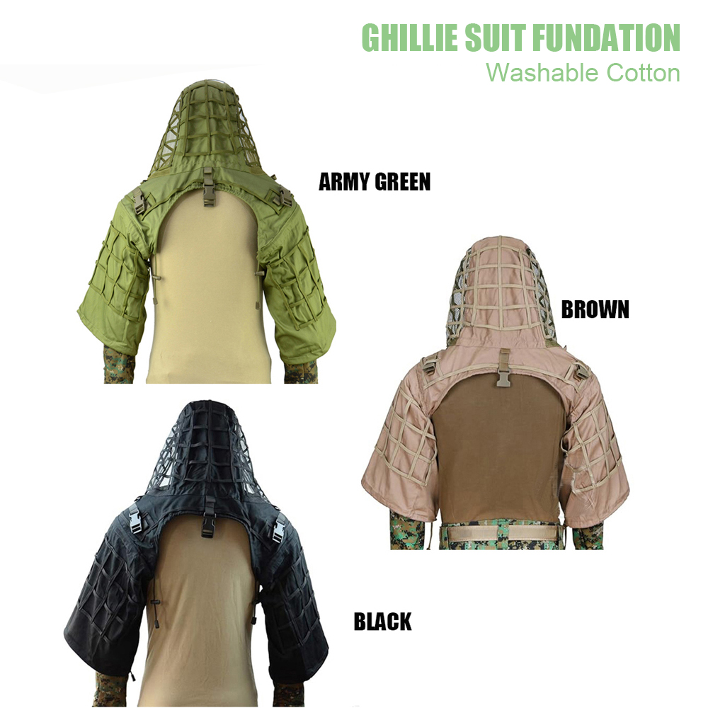รองพื้น Ghillie Suit, Ghillie  - Ghillie Suit Woodland บทวิจารณ์และราคา