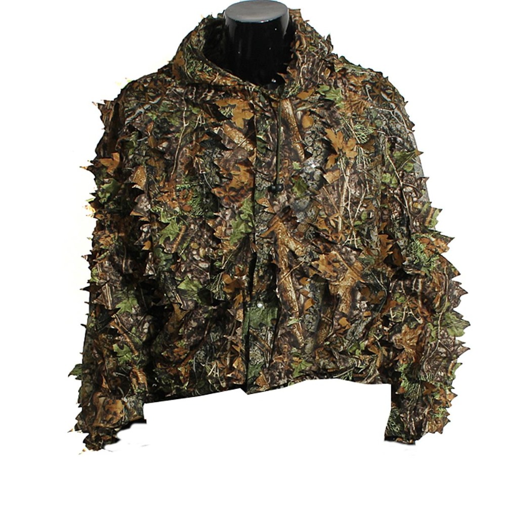ผู้ใหญ่ 3D ใบ Bionic Camouflag - Ghillie Suit Woodland บทวิจารณ์และราคา