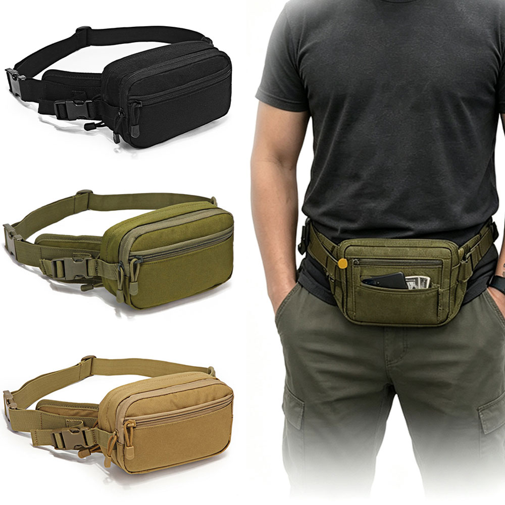 กระเป๋าคาดเอวผ้า Oxford 800D ส - Outdoor Hunting Fabric บทวิจารณ์และราคา