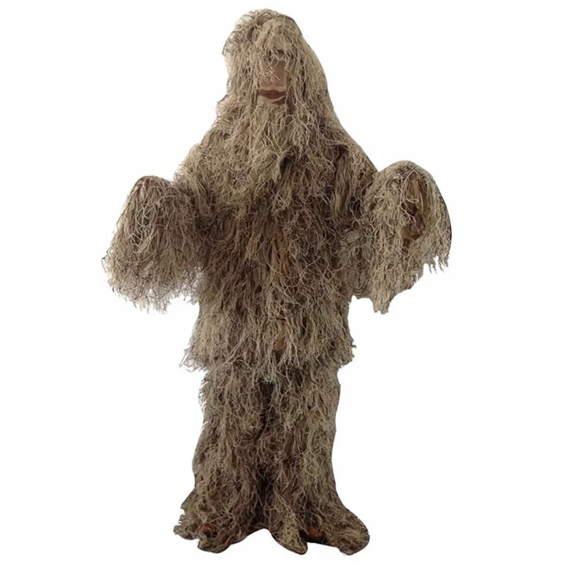 5 ชิ้นผู้ใหญ่ Ghillie สูทเด็ก  - Ghillie Suit Woodland บทวิจารณ์และราคา