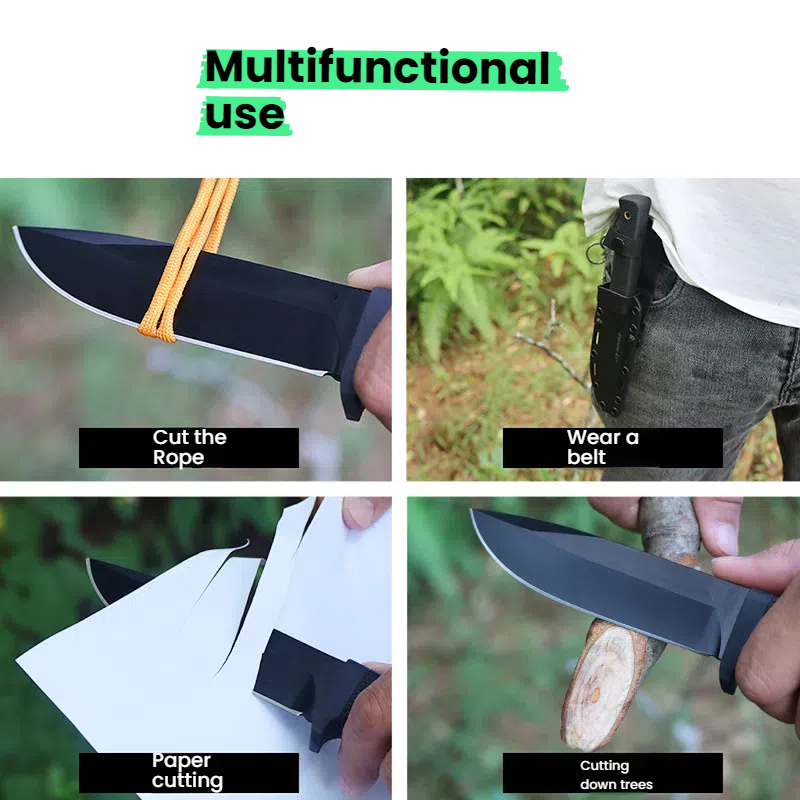 มีดพกพาสำหรับตั้งแคมป์แบบใบมีด - Hunting Knife Outdoor Edge บทวิจารณ์และราคา
