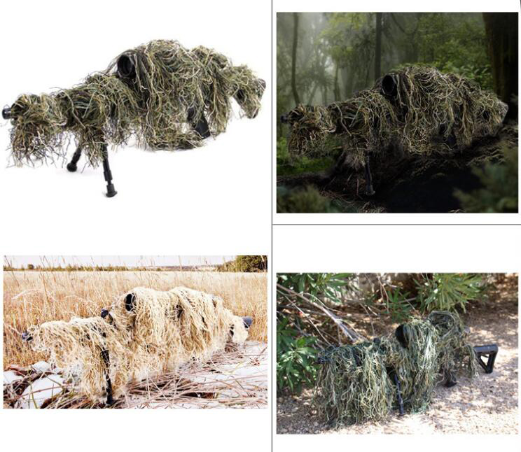 หญ้าประเภทการล่าสัตว์ปืนไรเฟิล - Ghillie Suit Woodland บทวิจารณ์และราคา