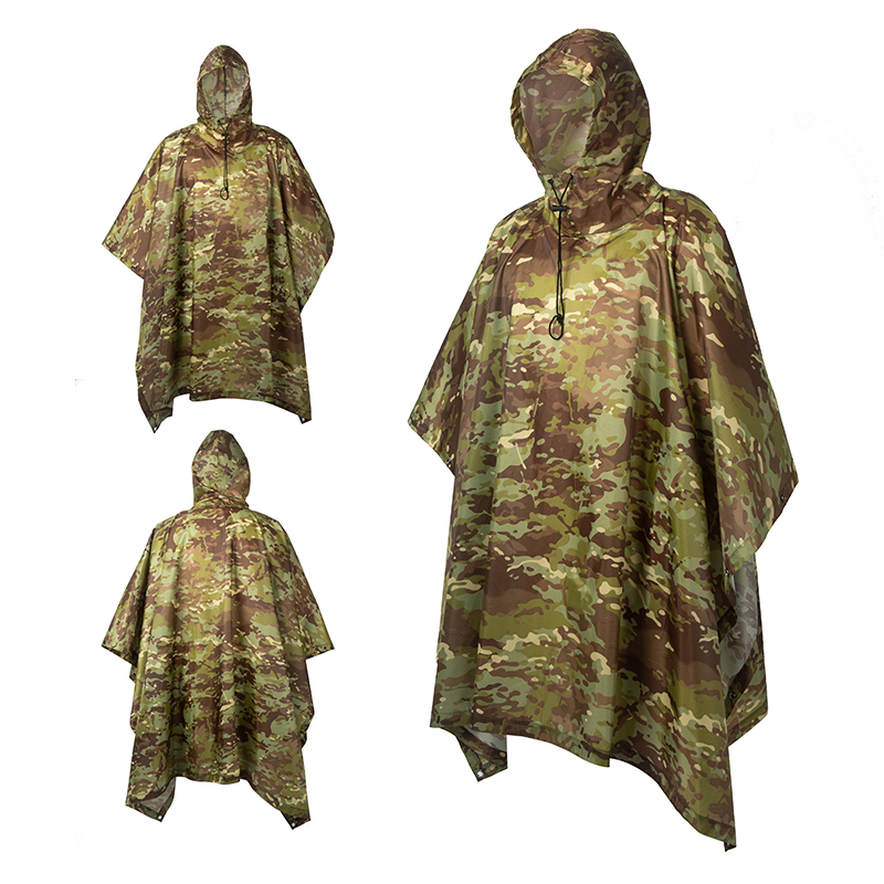 ชุดกันฝนลายพรางสำหรับเดินทางกล - Ghillie Suit Woodland บทวิจารณ์และราคา