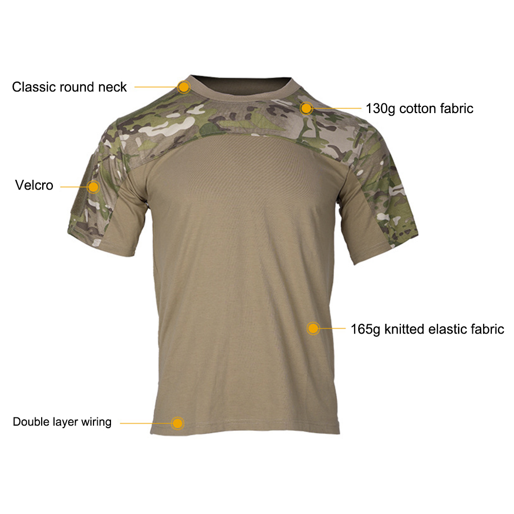 เสื้อลายพรางชายเสื้อต่อสู้ยุทธ - Outdoor Hunting Fabric บทวิจารณ์และราคา