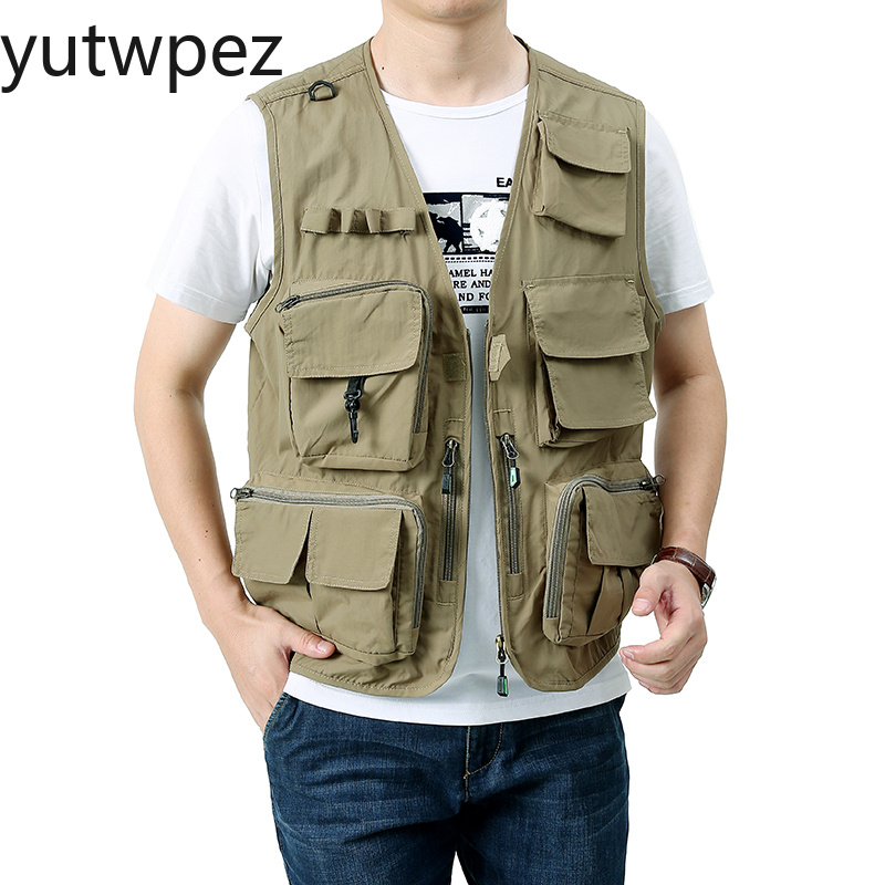 เสื้อกั๊กปักลายสำหรับผู้ชาย น้ - Safari Outdoor Hunting Jackets บทวิจารณ์และราคา