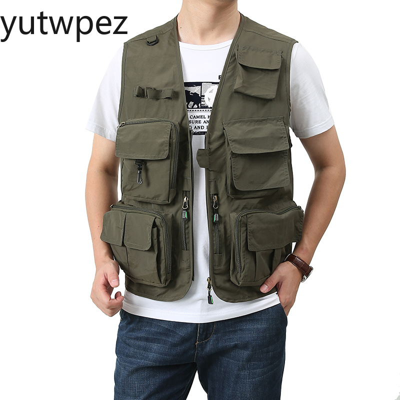 เสื้อกั๊กปักลายสำหรับผู้ชาย น้ - Safari Outdoor Hunting Jackets บทวิจารณ์และราคา