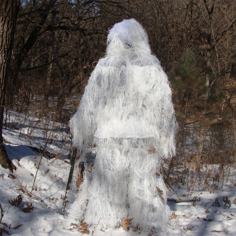 ฤดูหนาว 3D หิมะสีขาว Ghillie ช - Ghillie Suit Woodland บทวิจารณ์และราคา