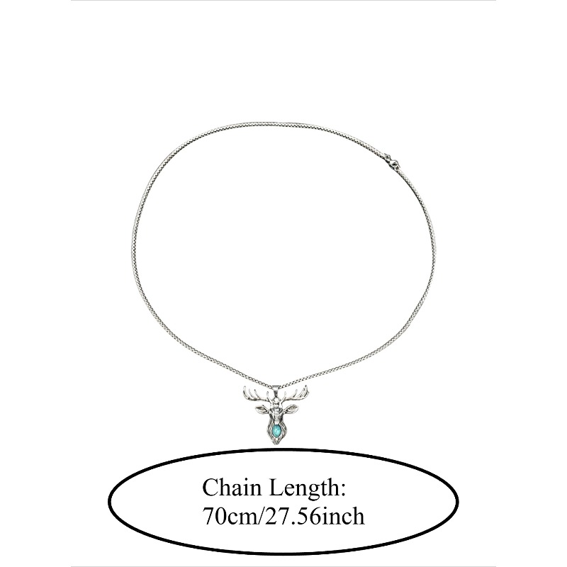 จี้รูปหัวกวางวินเทจ สร้อยคอสำห - Elk Bugle Call บทวิจารณ์และราคา