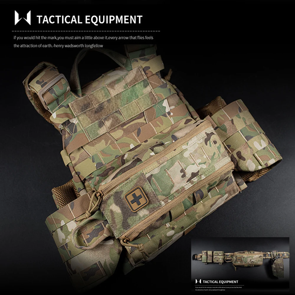 เสื้อกั๊กกระเป๋าคาดเข็มขัดเอวส - Outdoor Hunting Fabric บทวิจารณ์และราคา