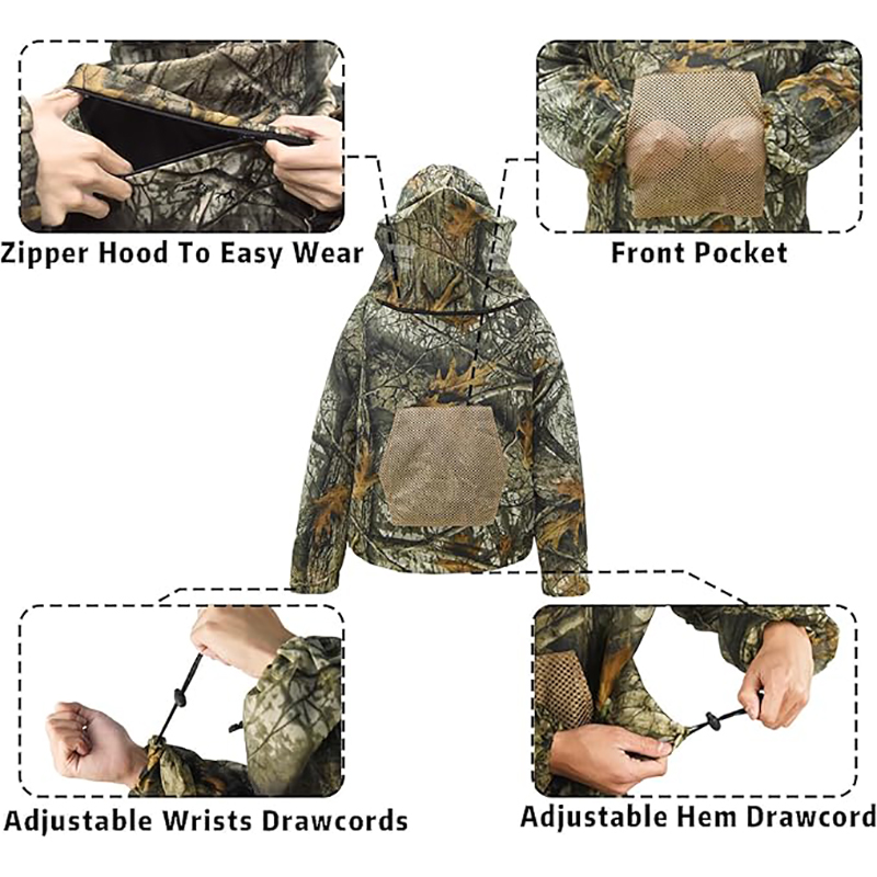 ชุดเสื้อฮู้ดกันยุงสำหรับตกปลาแ - Hunting And Camping In Jungle บทวิจารณ์และราคา