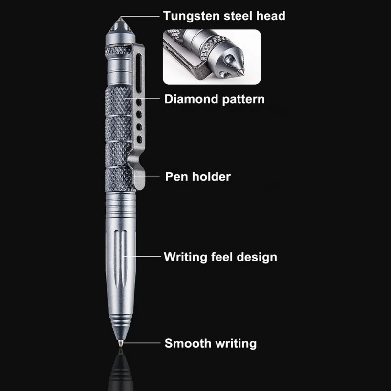 สินค้าขายดี ปากกาทหารโลหะผสม ป - Tactical Pen Tool บทวิจารณ์และราคา