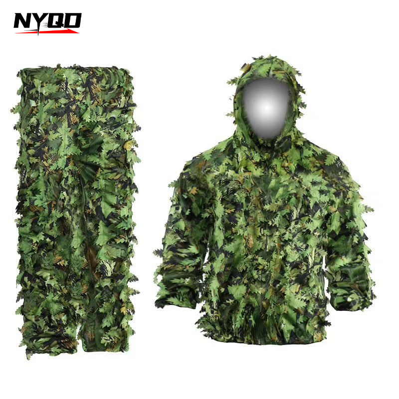 ชุดพรางลายใบไม้ 3 มิติ สำหรับล - Ghillie Suit Woodland บทวิจารณ์และราคา