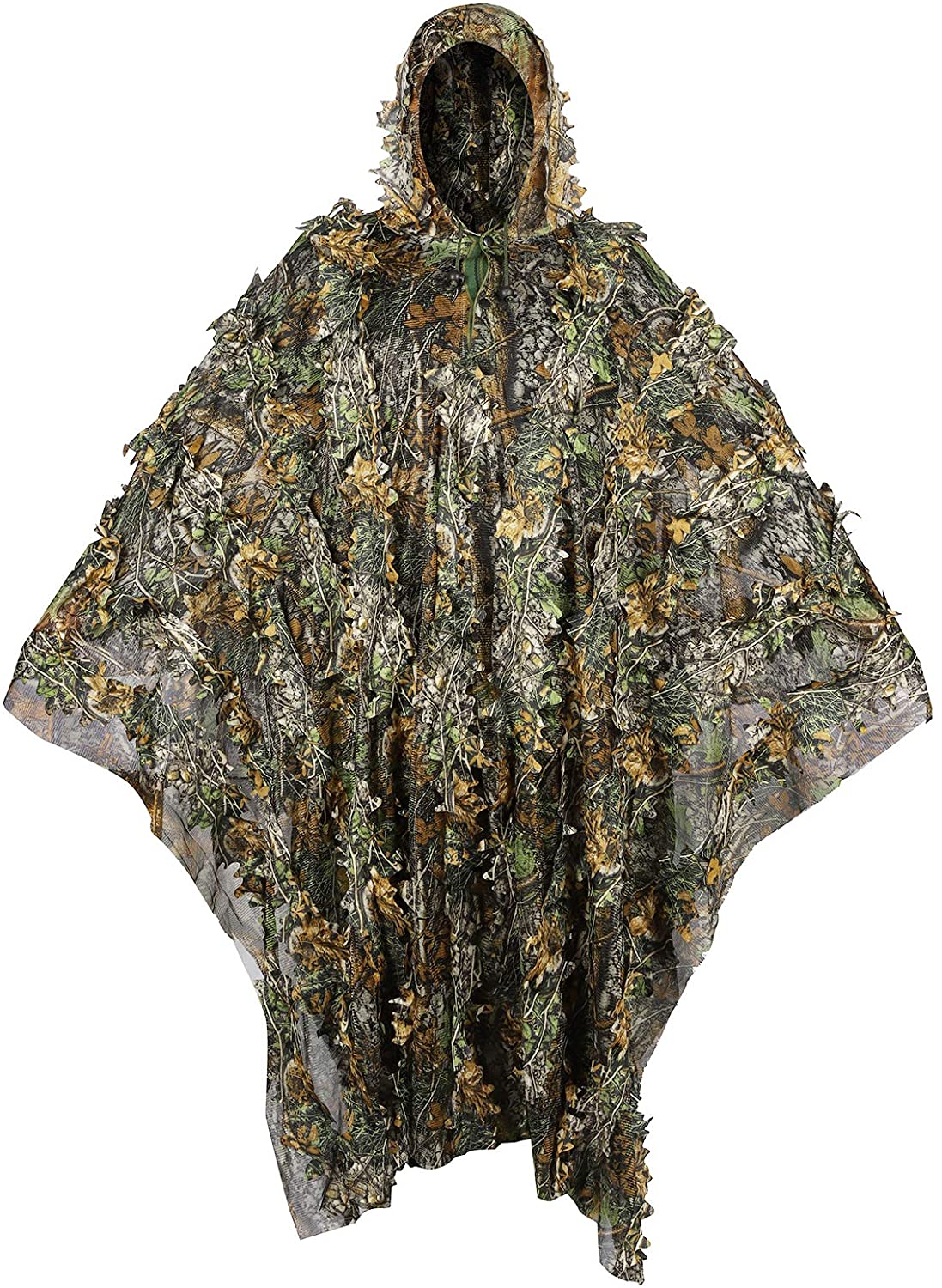 เสื้อปอนโชลายพรางพรางผีปอบลายใ - Ghillie Suit Woodland บทวิจารณ์และราคา