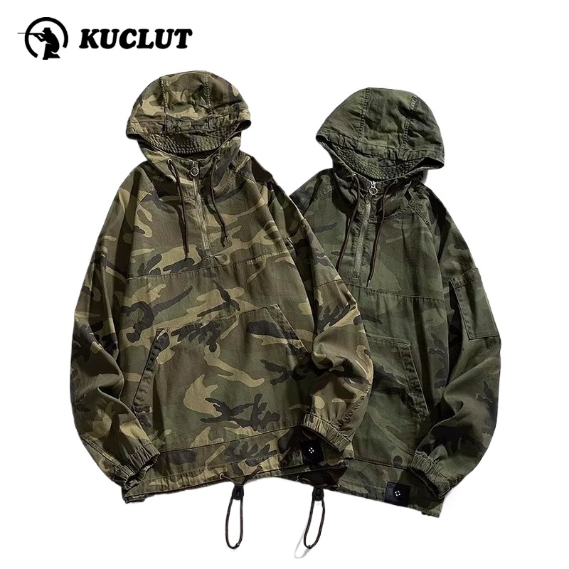อินเทรนด์Outerwearฤดูใบไม้ผลิH - Safari Outdoor Hunting Jackets บทวิจารณ์และราคา