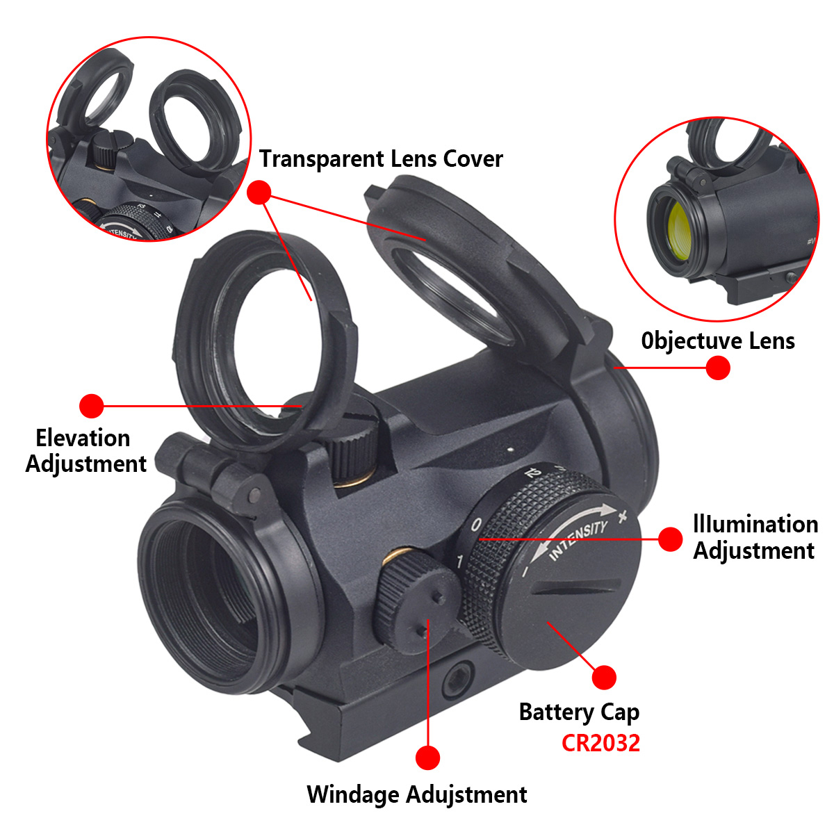 ศูนย์เล็งแบบจุดแดง Tactical 2  - Outdoor Hunting Lab บทวิจารณ์และราคา