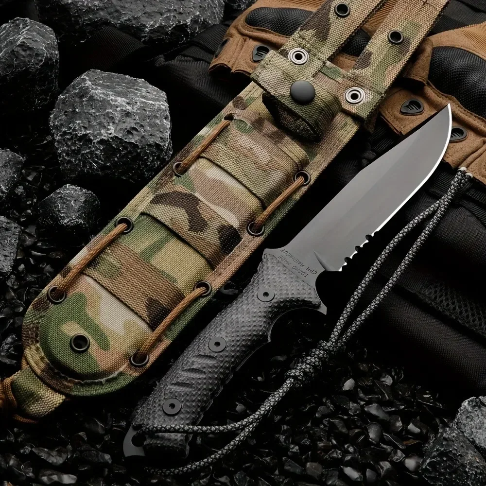 มีดตรงสำหรับตั้งแคมป์กลางแจ้งร - Hunting And Camping In Jungle บทวิจารณ์และราคา