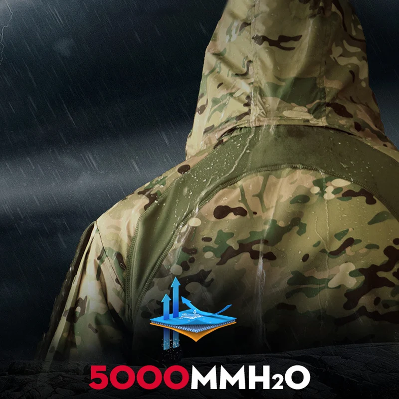 เสื้อแจ็คเก็ตยุทธวิธีผู้ชายเสื - Safari Outdoor Hunting Jackets บทวิจารณ์และราคา