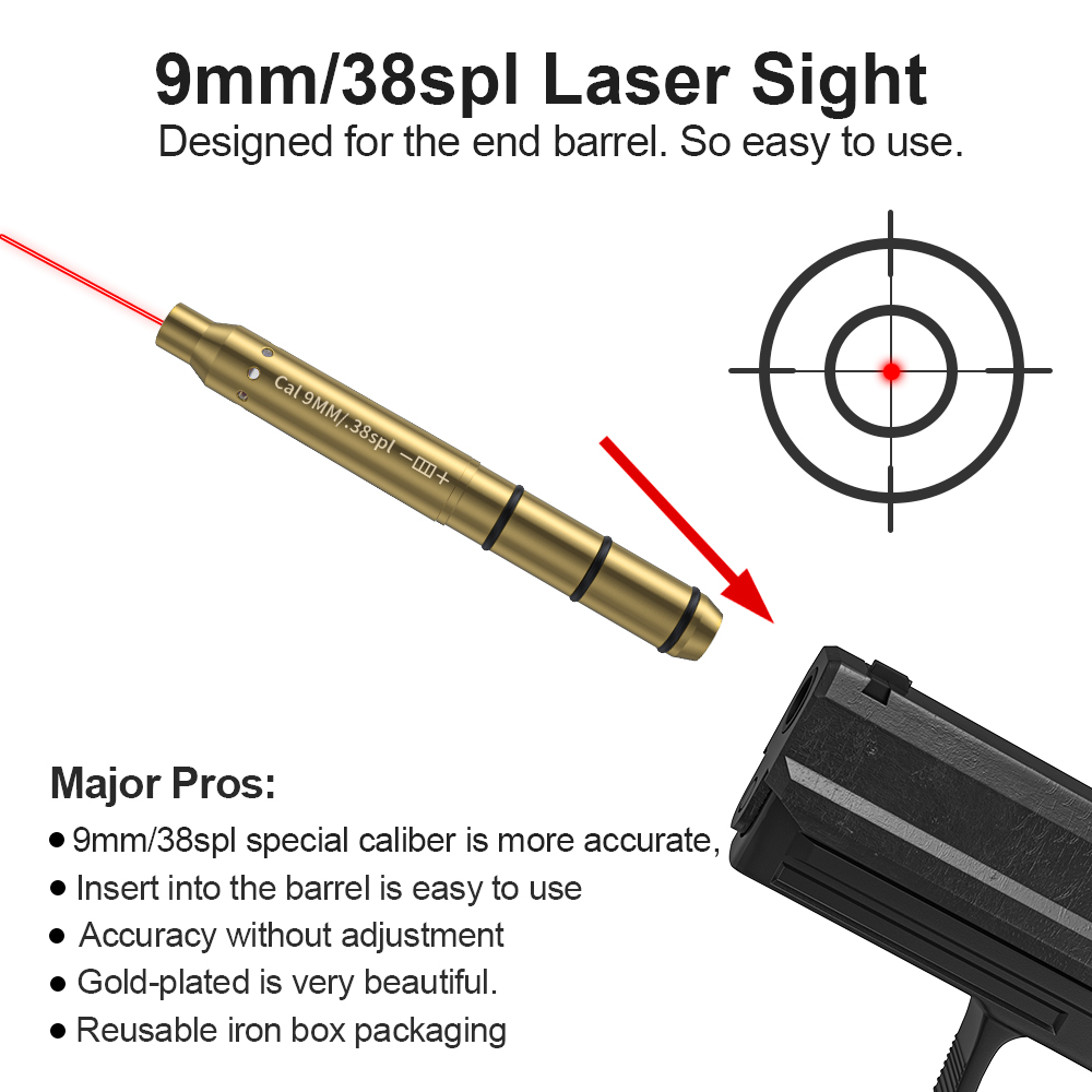 9 มม./38SPL สีแดงเลเซอร์ Bores - Outdoor Hunting Lab บทวิจารณ์และราคา