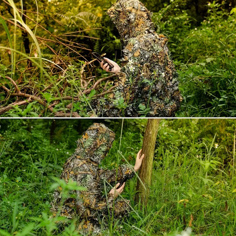 ชุดลายพรางใบไม้ 3 มิติ สำหรับก - Outdoor Hunting Photography บทวิจารณ์และราคา