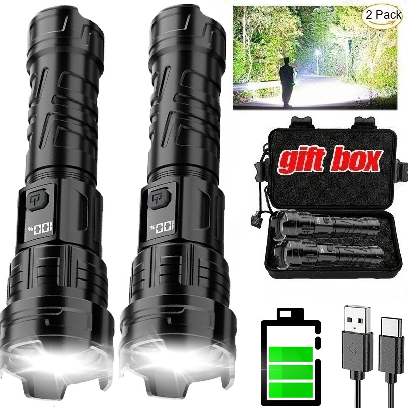 ไฟฉาย LED Super Bright USB ชาร - Hunting Fishing Outdoor บทวิจารณ์และราคา