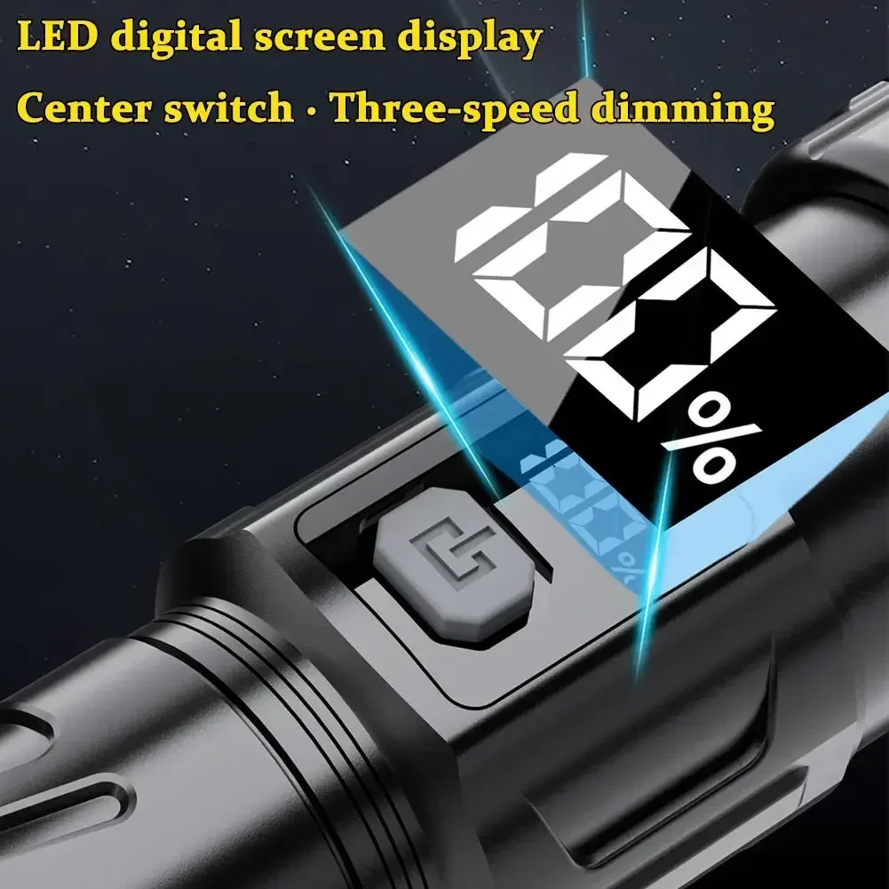 ไฟฉาย LED Super Bright USB ชาร - Hunting Fishing Outdoor บทวิจารณ์และราคา