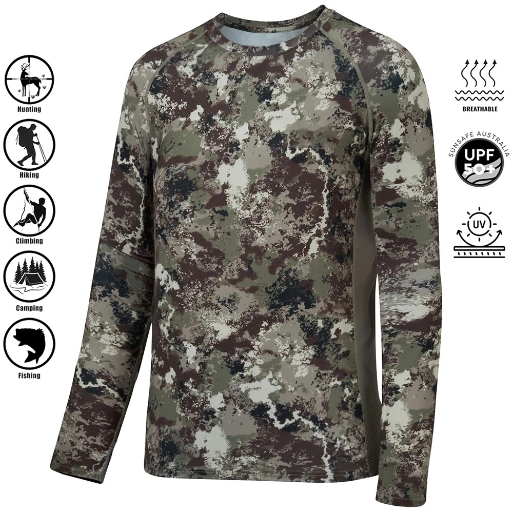  ﻿   เสื้อยืดลายพรางสำหรับล่า - Hunting And Camping In Forest บทวิจารณ์และราคา