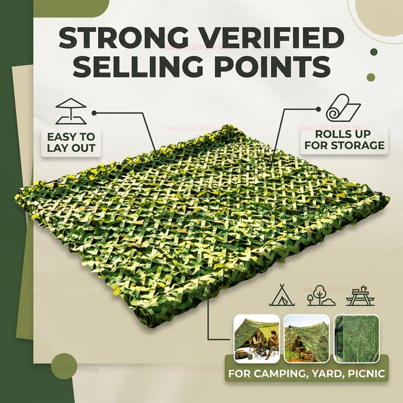 มุ้งพรางลายป่าแบบม้วน ทนทาน น้ - Hunting And Camping In Jungle บทวิจารณ์และราคา