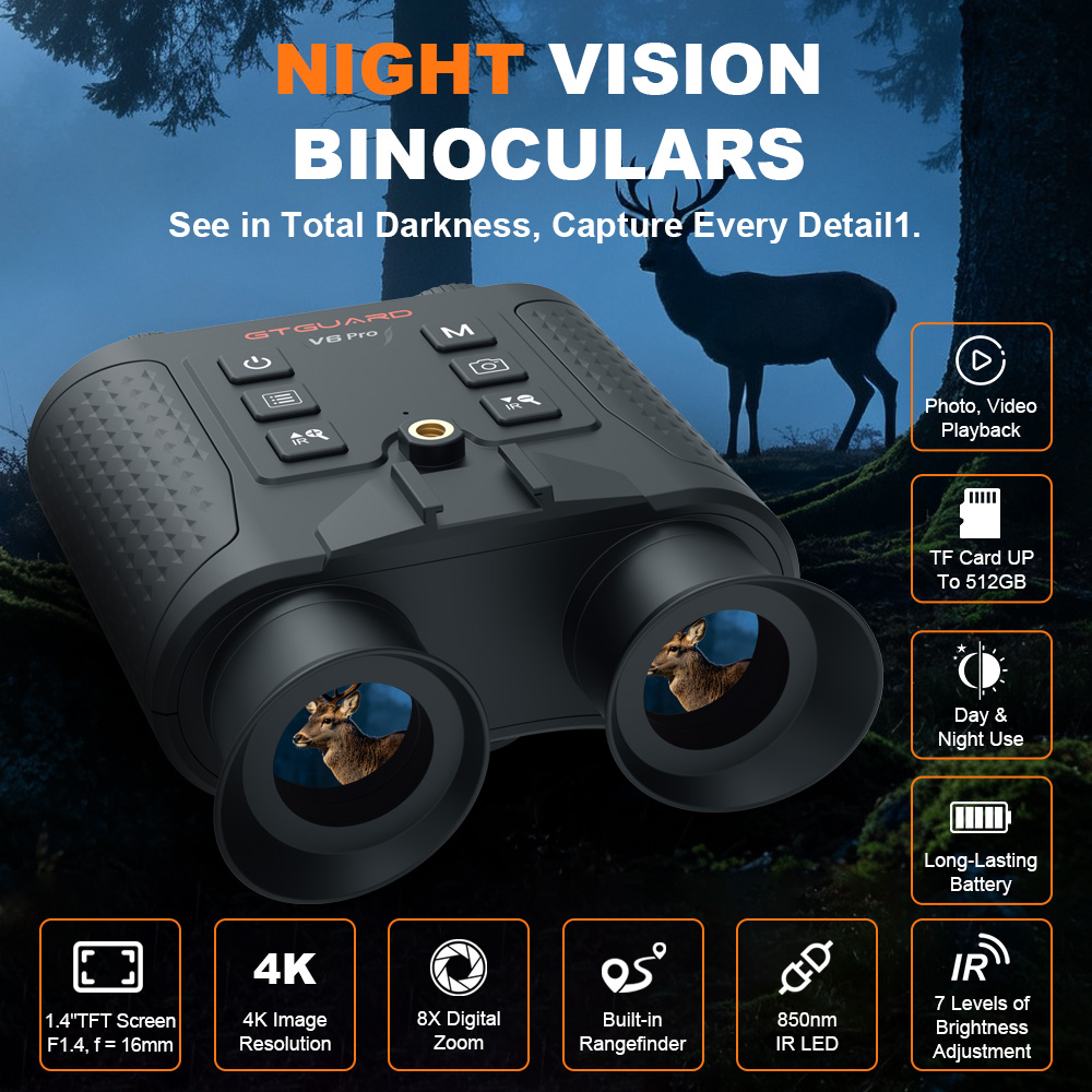 กล้องส่องทางไกลมองกลางคืน 4K ซ - Hunting Outdoor Day บทวิจารณ์และราคา